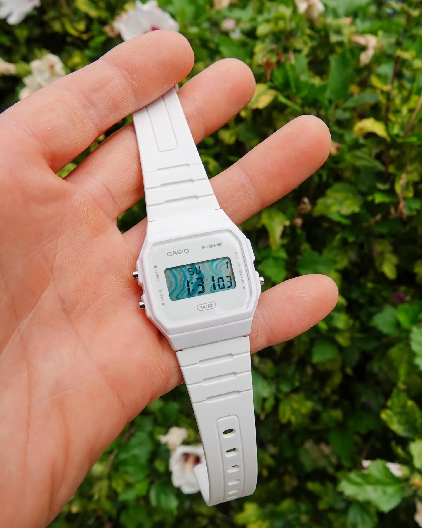 Blue Marble F-91 - Modified Casio Watch