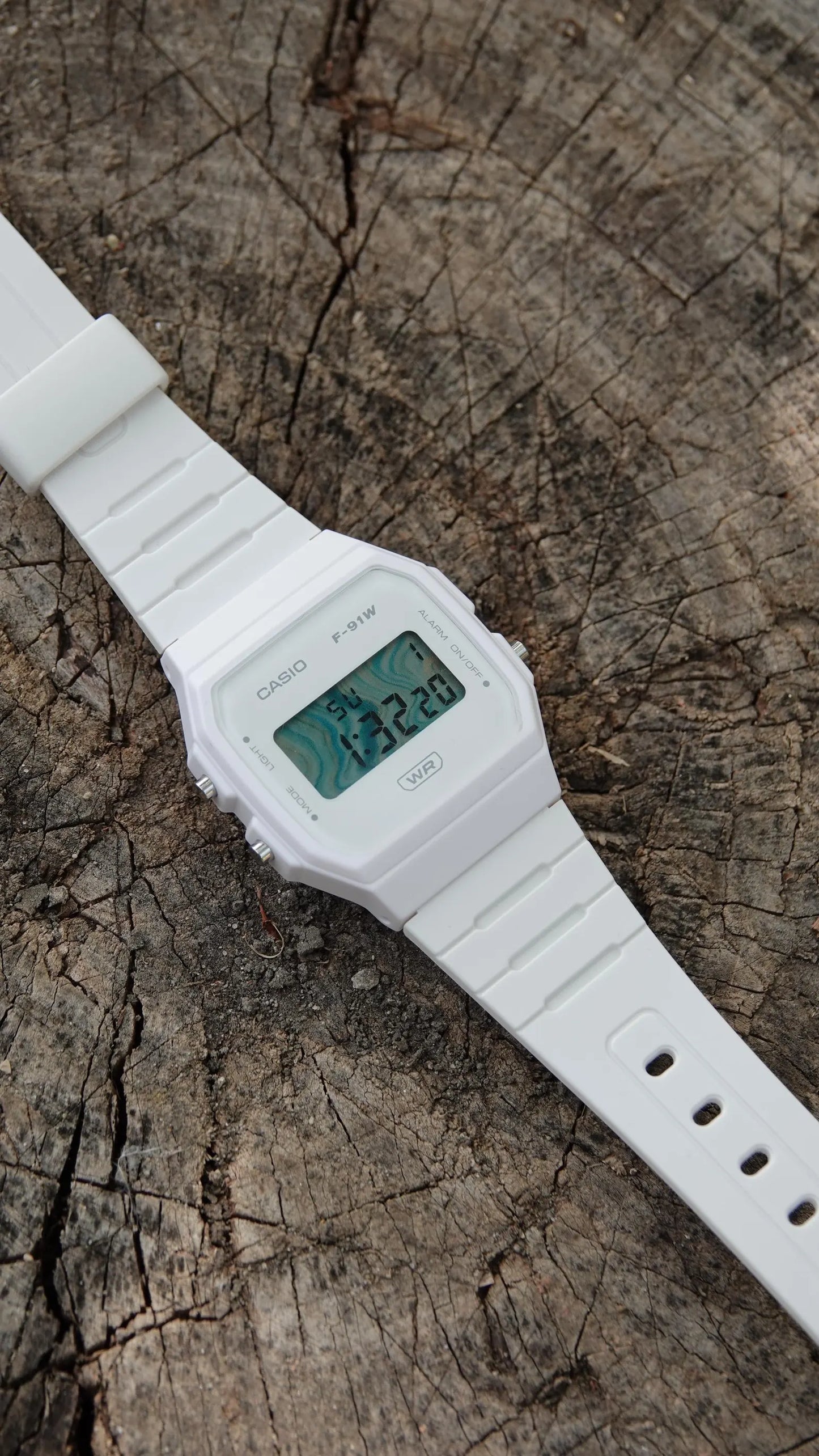 Blue Marble F-91 - Modified Casio Watch