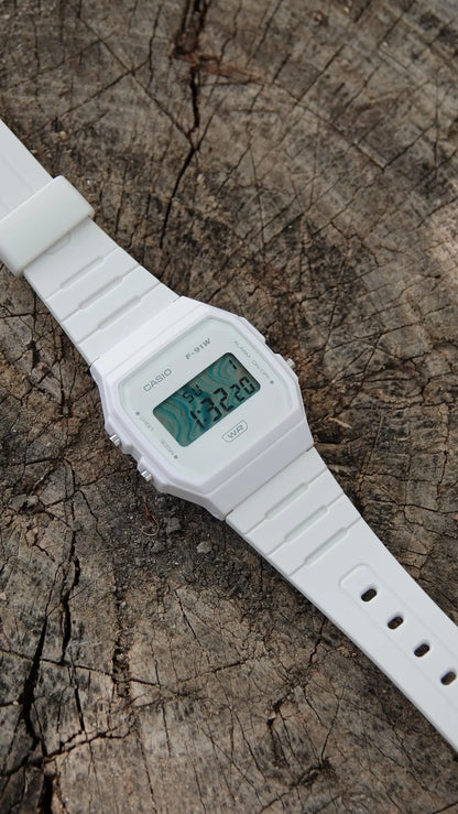 Blue Marble F-91 - Modified Casio Watch