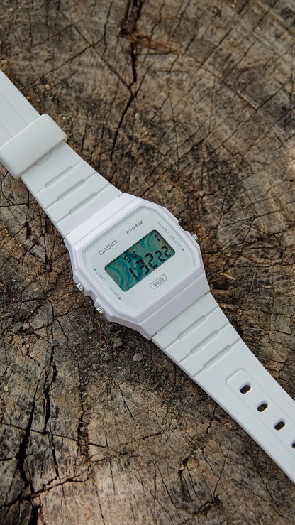 Blue Marble F-91 - Modified Casio Watch