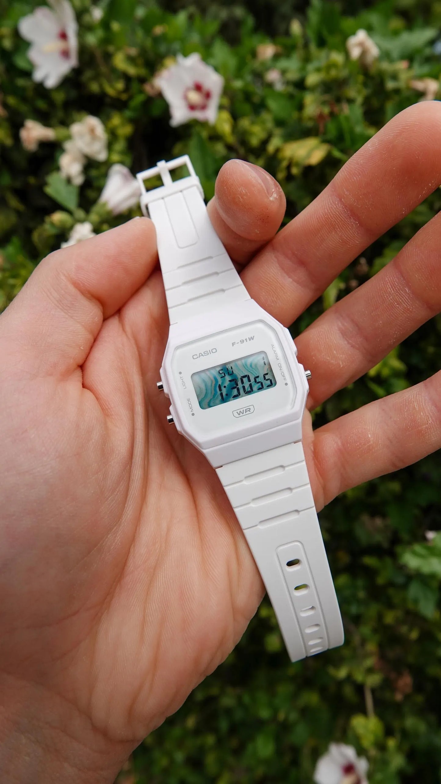 Blue Marble F-91 - Modified Casio Watch