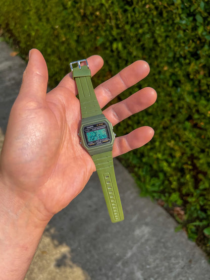 Combat Olive Green F-91 - Modified Casio Watch