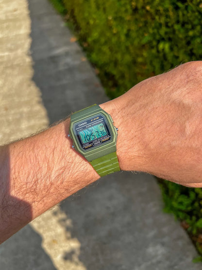 Combat Olive Green F-91 - Modified Casio Watch