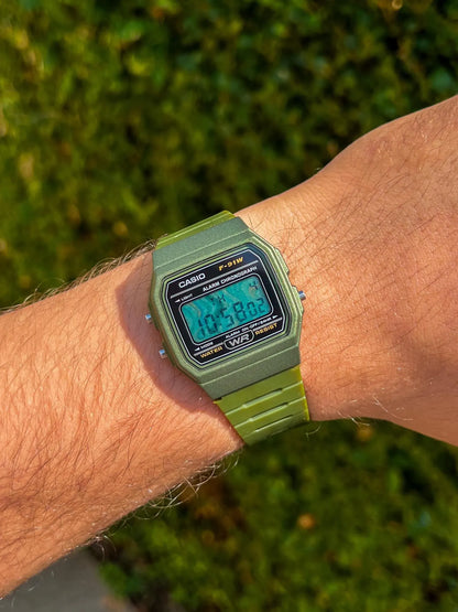 Combat Olive Green F-91 - Modified Casio Watch