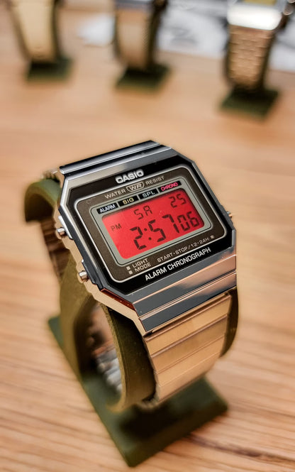 Full Red A700 - Modified Casio Watch