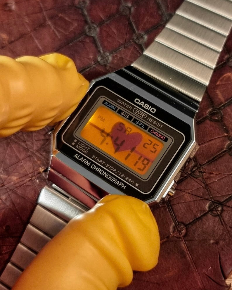 Full Red A700 - Modified Casio Watch