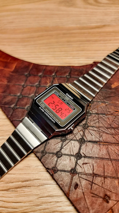 Full Red A700 - Modified Casio Watch
