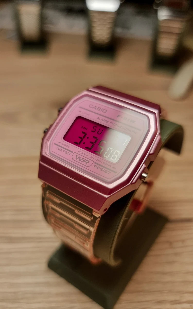 Miami Pink F-91 - Modified Casio Watch