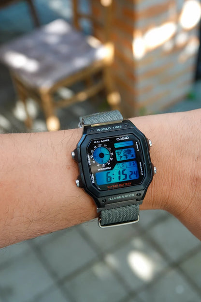 Polar Blue Royale AE-1200 - Modified Casio Watch