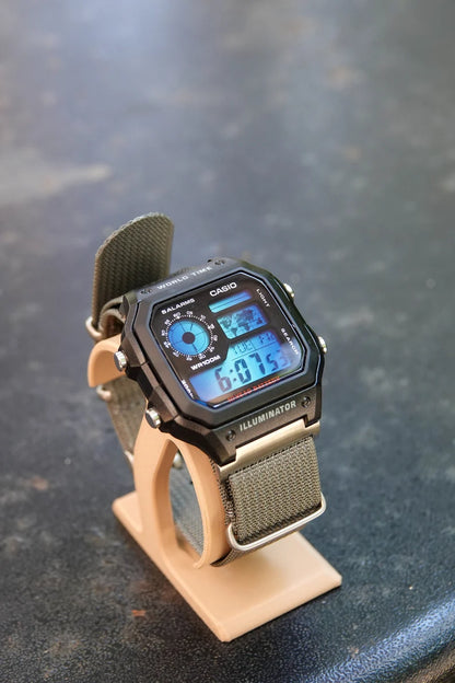 Polar Blue Royale AE-1200 - Modified Casio Watch
