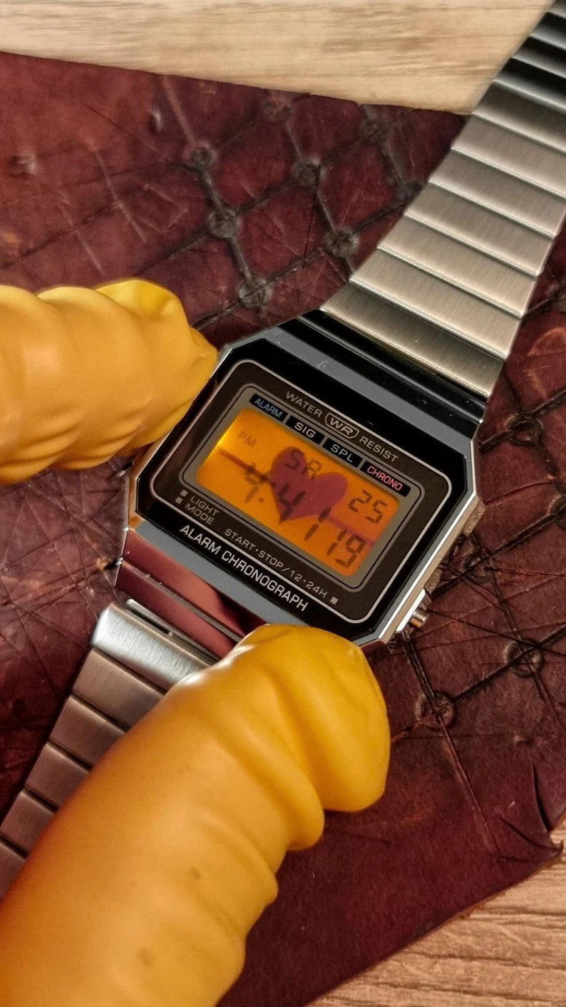 Full Red A700 - Modified Casio Watch