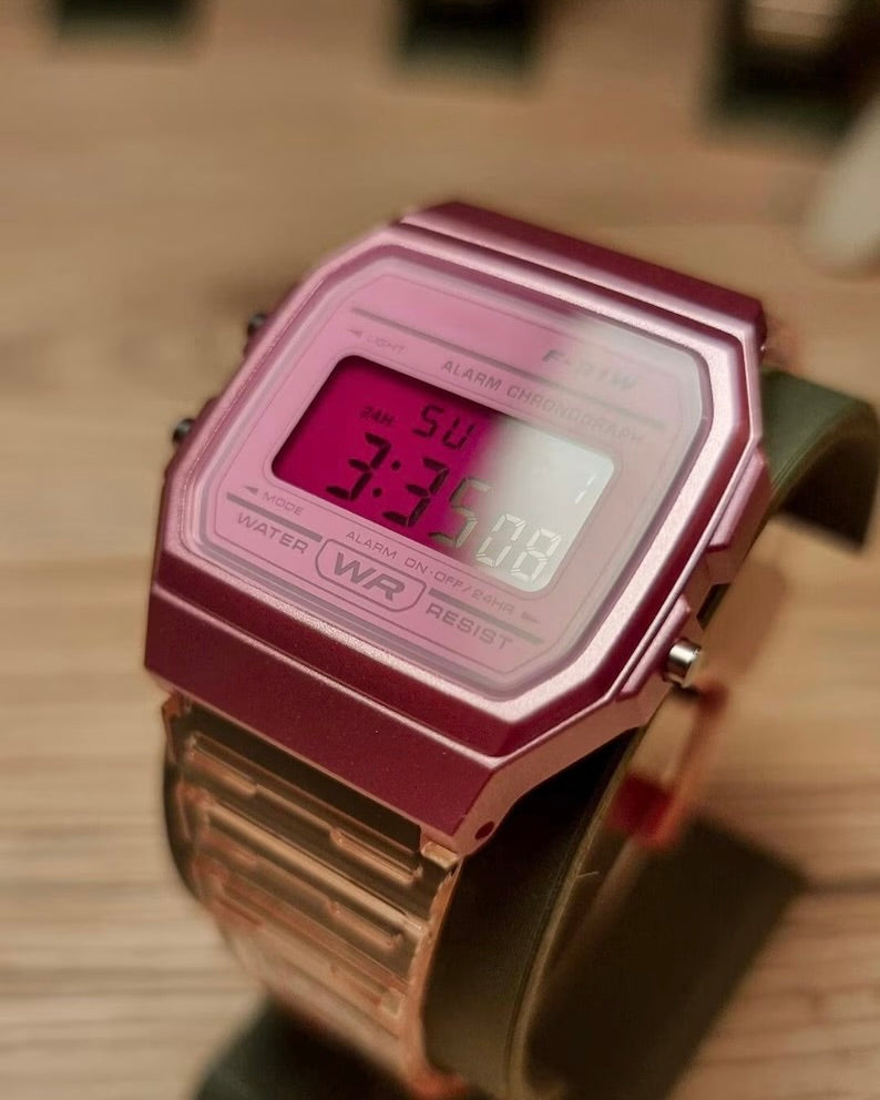 Miami Pink F-91 - Modified Casio Watch