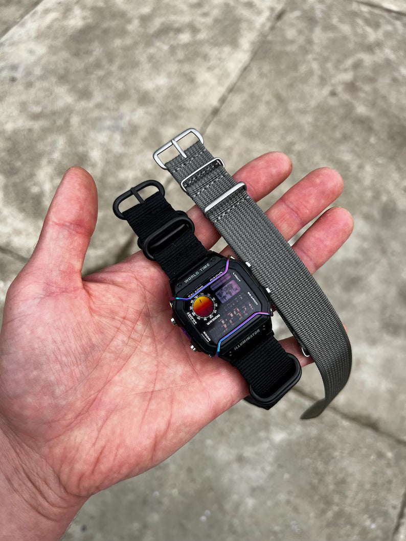 Vaporwave Royale AE-1200 - Modified Casio Watch