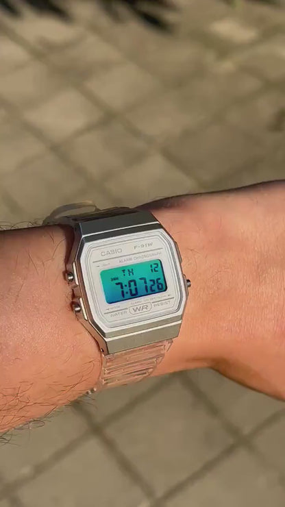 Sea Blue F-91 - Modified Casio Watch