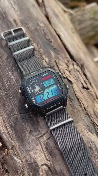 Dark Moon AE-1200 - Modified Casio Watch