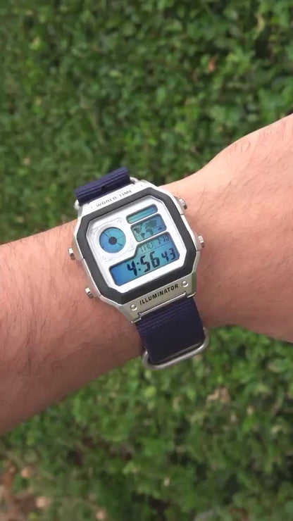 Polar Blue V2 AE-1200 - Modified Casio Watch