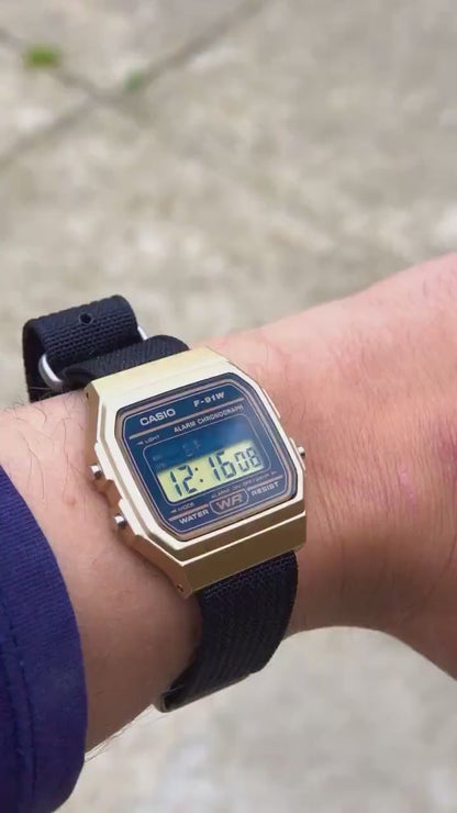Black Gold F-91 - Modified Casio Watch