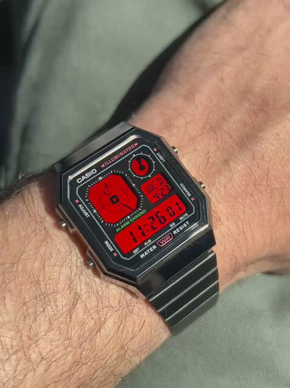 Crimson Circuit A130 - Modified Casio Watch